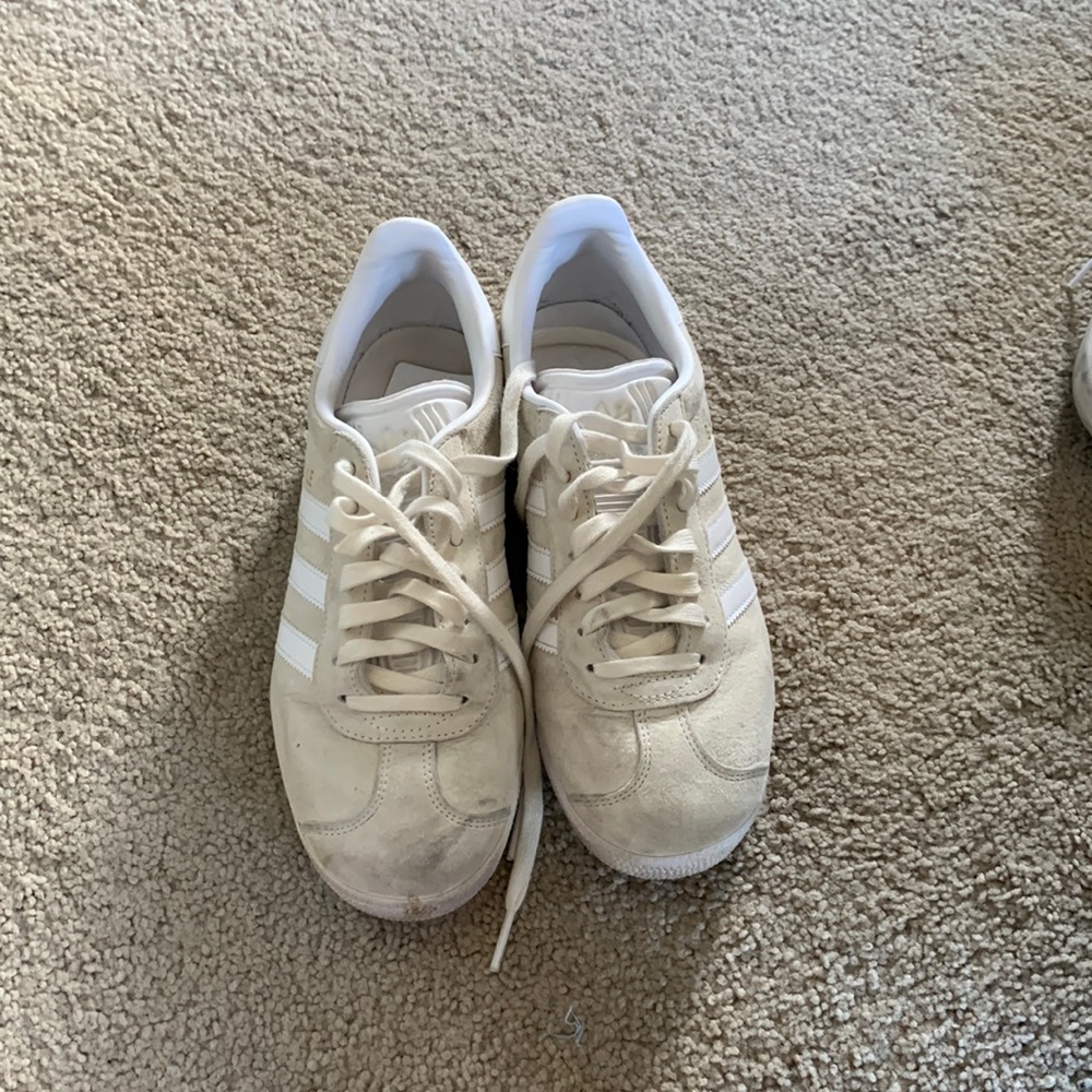 adidas gazelle cream sneakers